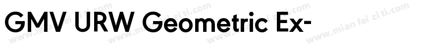 GMV URW Geometric Ex字体转换